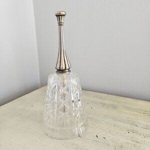 Crystal Bell with Silverplate Handle - Beautiful Sound!